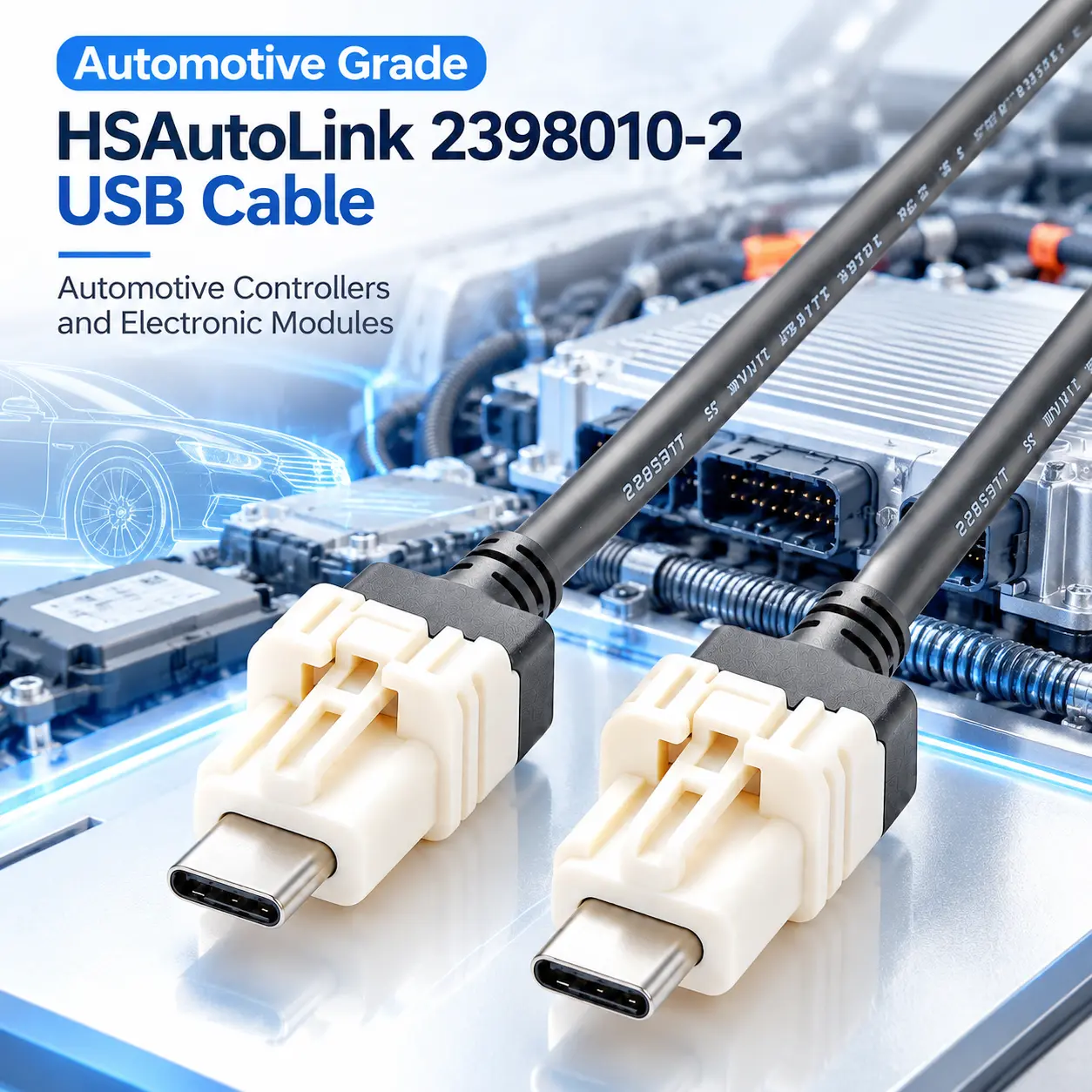Automotive Grade HSAutoLink 2398010-2 USB Cable