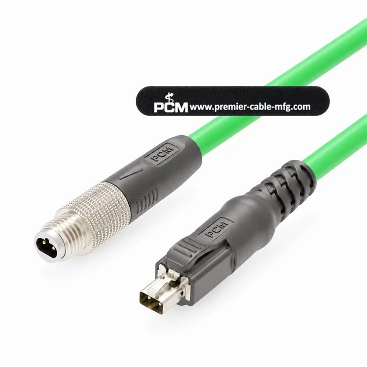 M8 Male To T1 Industrial Male SPE Cable IEC 63171-6 manufacturers