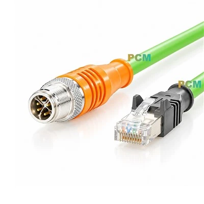 M12 X Code To RJ45 Cable