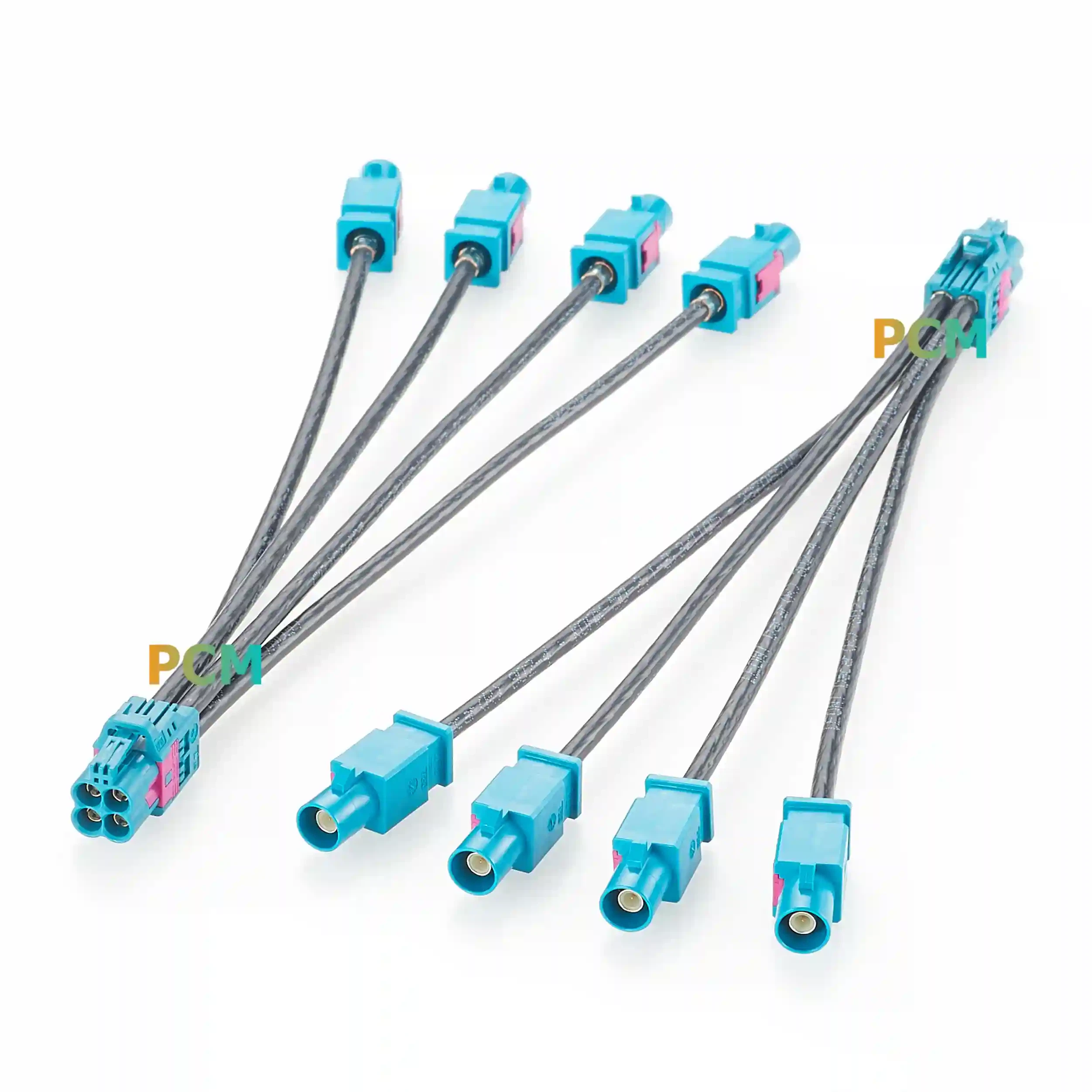 HFM Mini FAKRA Jack to 4 FAKRA Plug Adapter Cable HFM Mini FAKRA Jack to 4 FAKRA Plug Adapter Cable