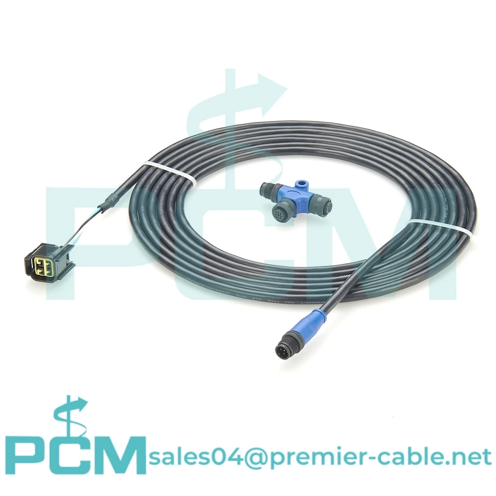 NMEA 2000 (N2k) Honda 4-Meter (13 feet) Engine Interface Cable with Included Tee Connector, for Lowrance Simrad B&G Navico & Garmin Networks Engine Interface Cable NMEA2000 Connection with T Connector for Yamaha Outboard 2006 & Newer, Replace # 000-0120-37, 3004.6865-4.5 m (4.5m/15ft)