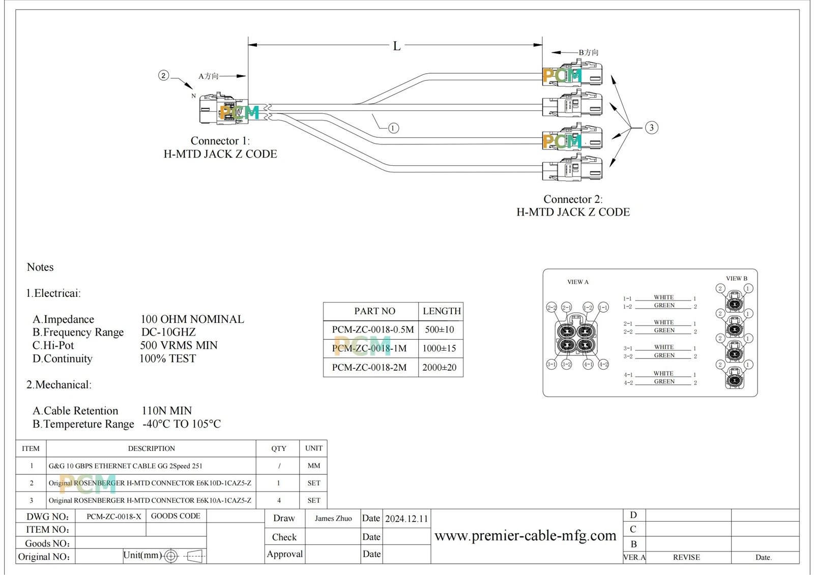 ZCL016-018-X H-MTD 4 05M 1M 2M-00 ZCL016-018-X H-MTD 4 05M 1M 2M-00