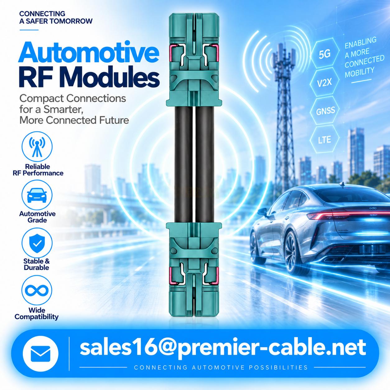 Automotive RF Modules PCM MATE-AX Cable for Automotive RF Modules