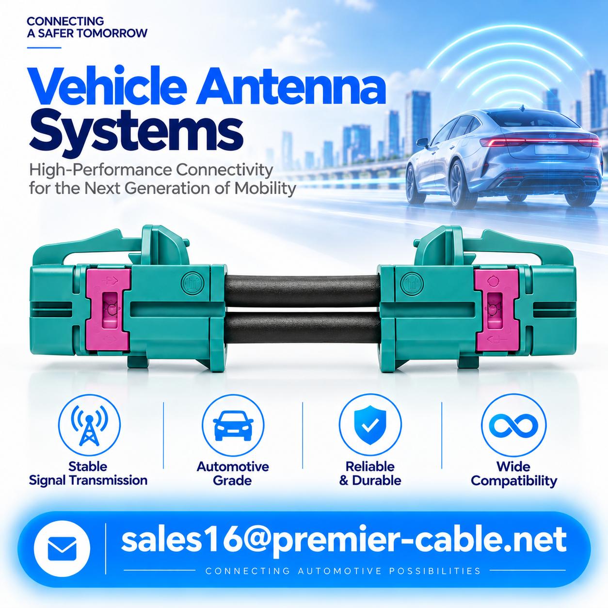 Vehicle Antenna Systems PCM MATE-AX RF Cable for Vehicle Antenna Systems