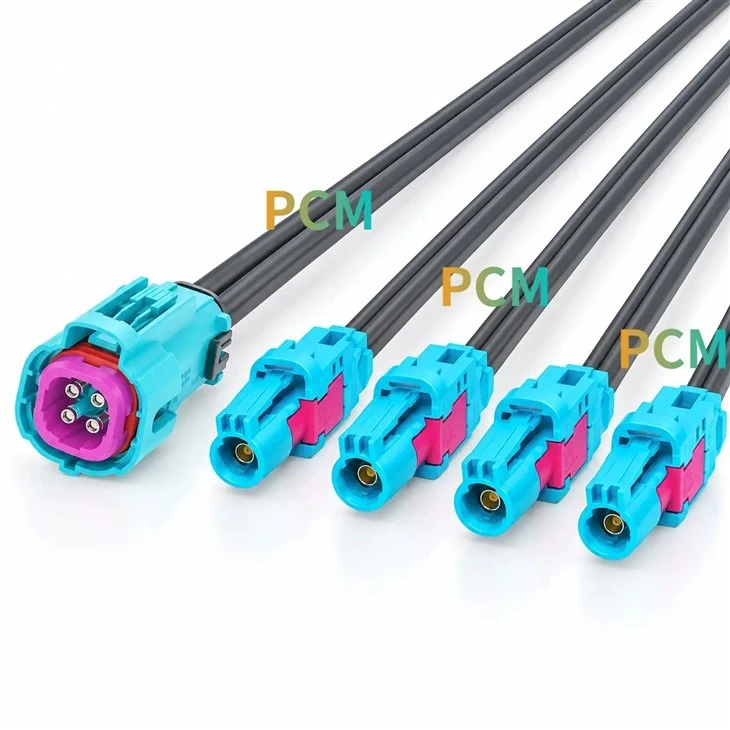 Quad HFM To 4 Mini FAKRA Female Cable suppliers