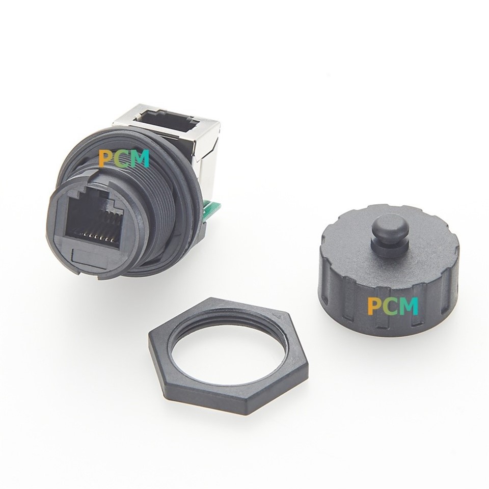 RJ12 6P6C UP Angle Panel Mount Connector factory