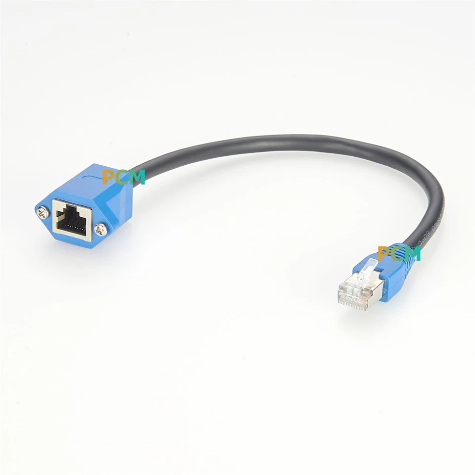 RJ45 10P10C Panel Mount Cable