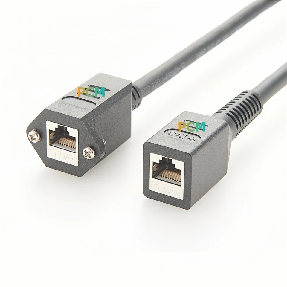 RJ45 Screw Panel Mount Ethernet Cable CAT8 factory