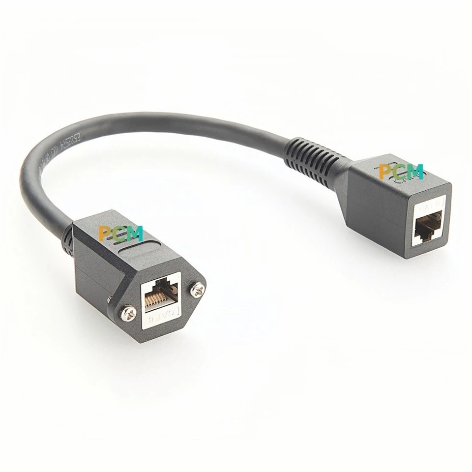 RJ45 Screw Panel Mount Ethernet Cable CAT8 suppliers