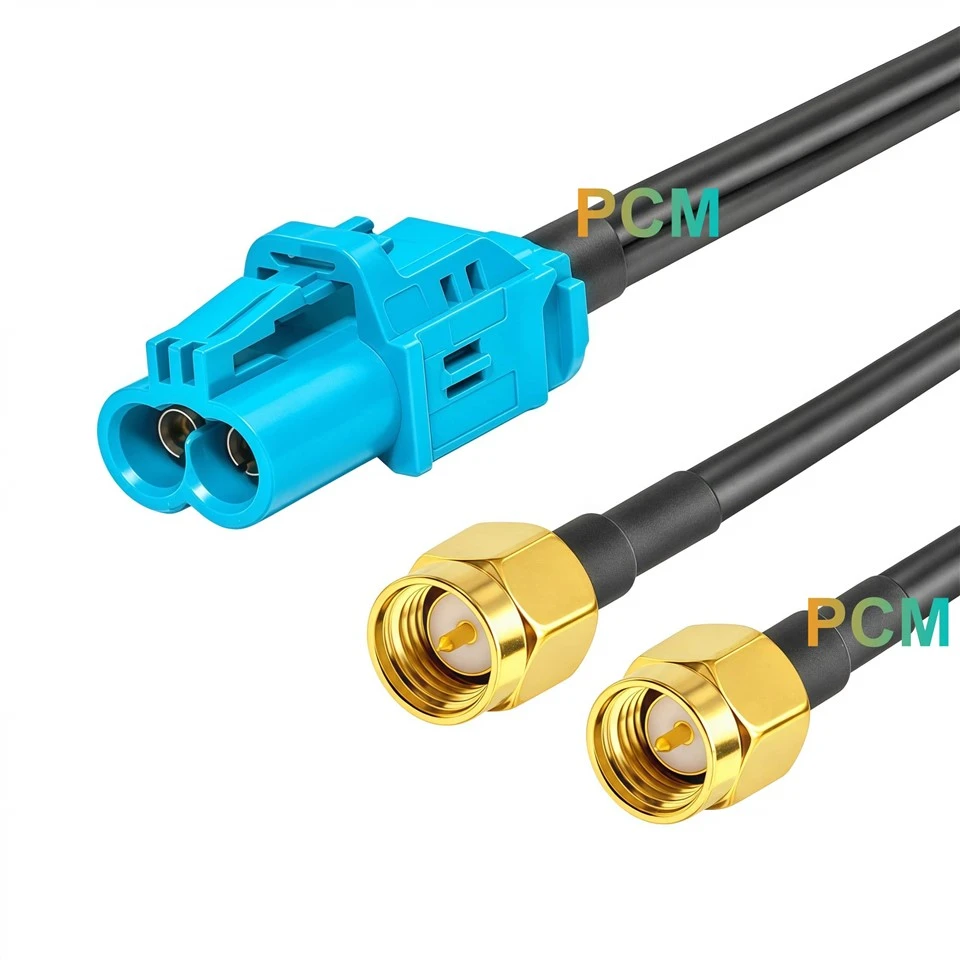 Rosenberger HFM To SMA Dual RF Cable