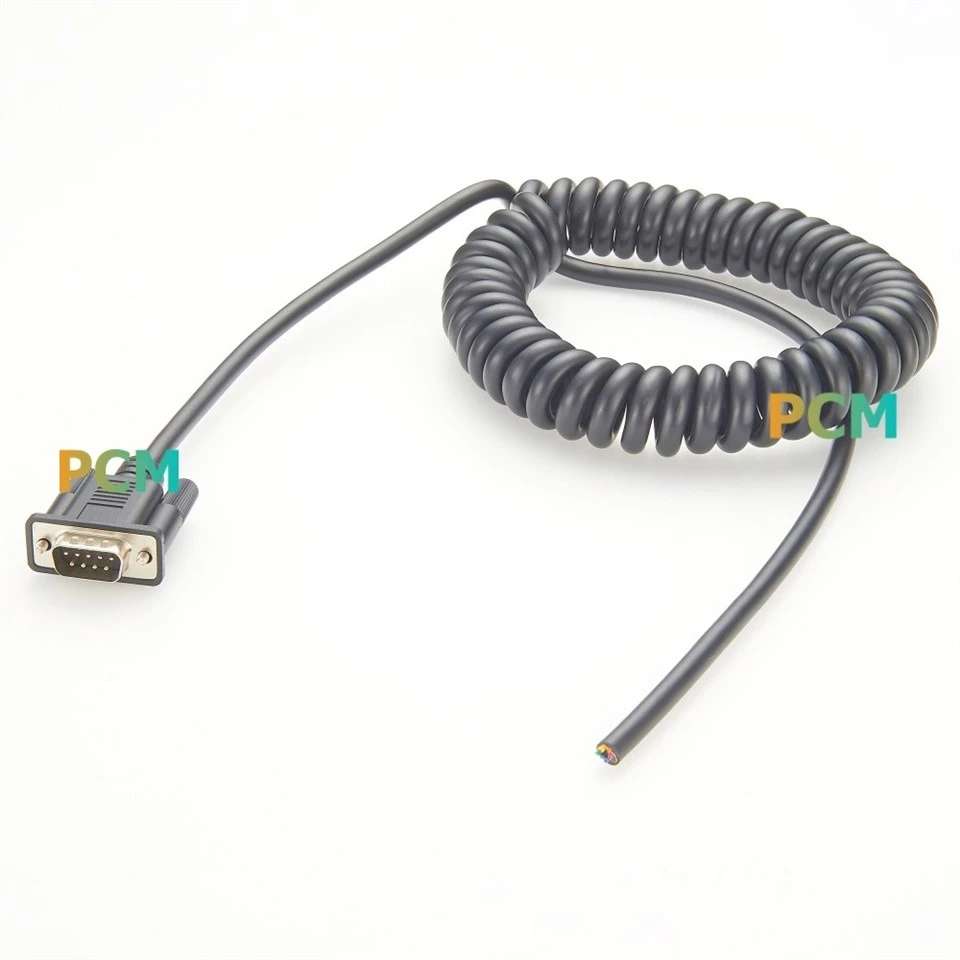 Single Ended DB9 Male Coiled Cable factory