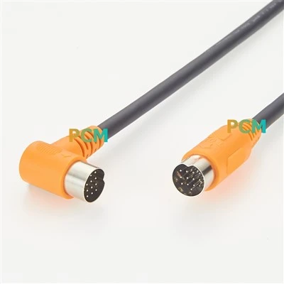 Right Angle Din 13 Pin MIDI Cable