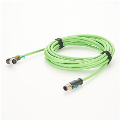 Right Angled M12 To RJ45 Profinet Cable