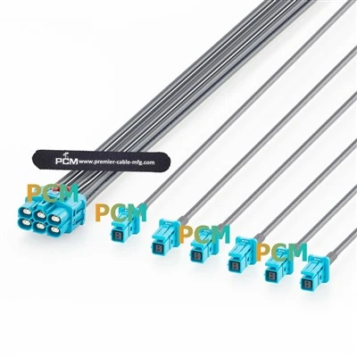 GEMnet To 6 Port MATEnet Automotive Ethernet Splitter Cable