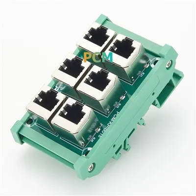 RJ45 8P8C 6 Way Breakout Board