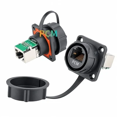 IP67 Panel Mount RJ45 Connector