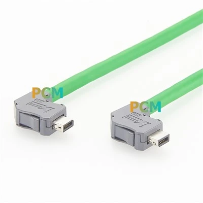 Right Angle IX Industrial Ethernet Cable
