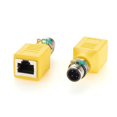 M12 4 Pin D Code To RJ45 Adapter