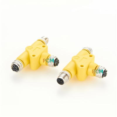 M12 K-Code T-Splitter Power Connector
