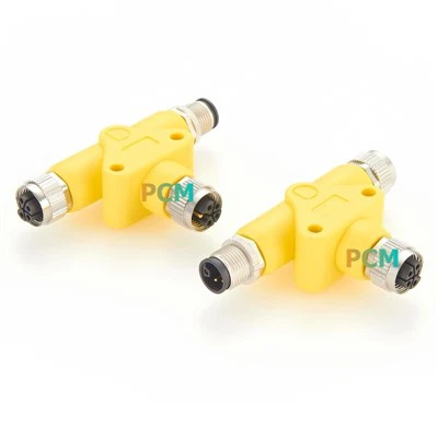 M12-L Coded Tee Split Adapter