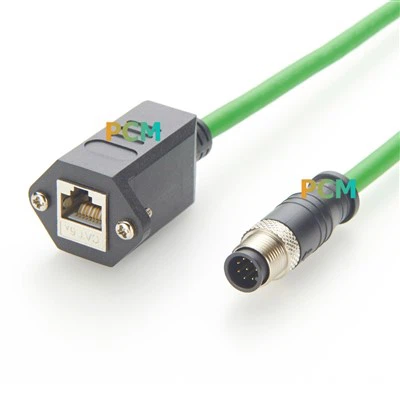 M12 To RJ45 Ethernet Cable A Code