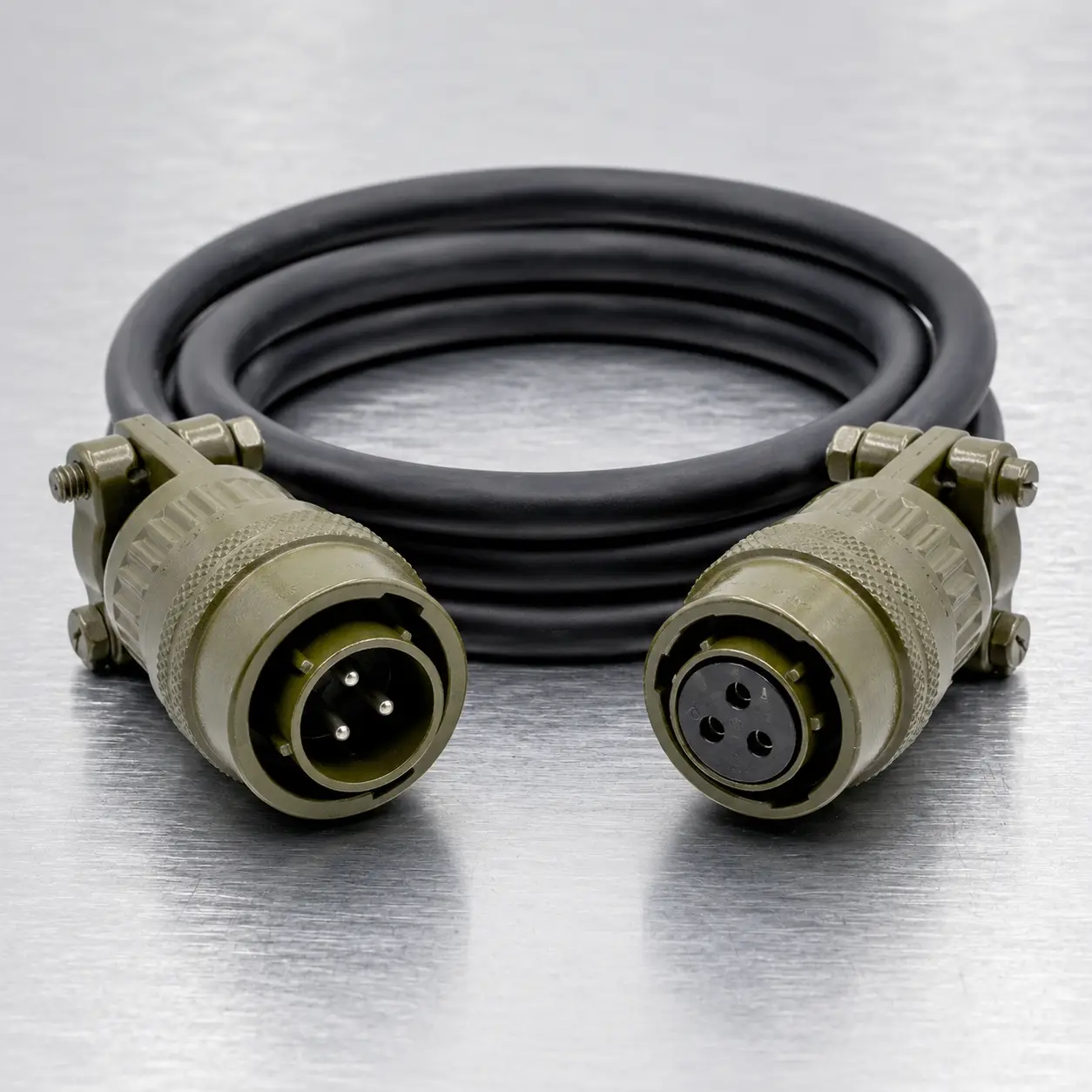 MS3116F12-3P To MS3116F12-3S 3-Contact Cable Assembly