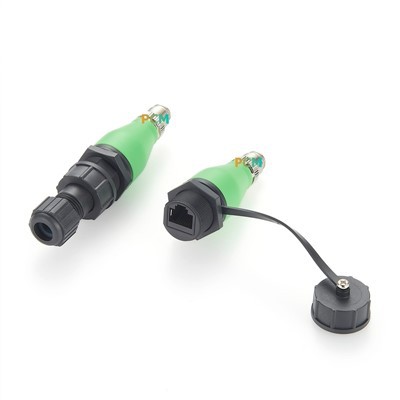 Waterproof RJ45 To M12 X-Code Ethernet Adapter