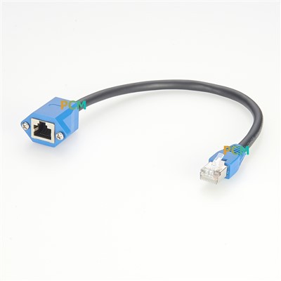 RJ45 10P10C Panel Mount Cable