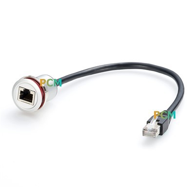RJ45 8P8C Panel Mount Extension Cable