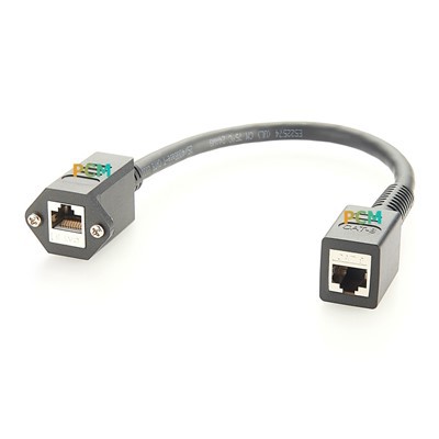 RJ45 Screw Panel Mount Ethernet Cable CAT8