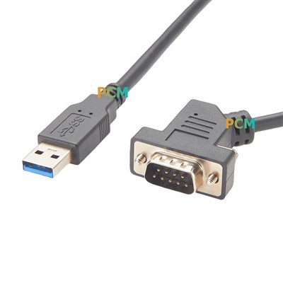 USB To 45 Degree D-sub 9 Pin Serial Cable