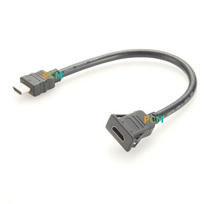 Snap-In Panel Mount HDMI Cable