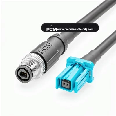 SPE 2 Pin Male To MATEnet Female Automotive Ethernet Cable