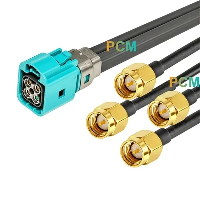 TE Mate-AX Quad To SMA RF Cable