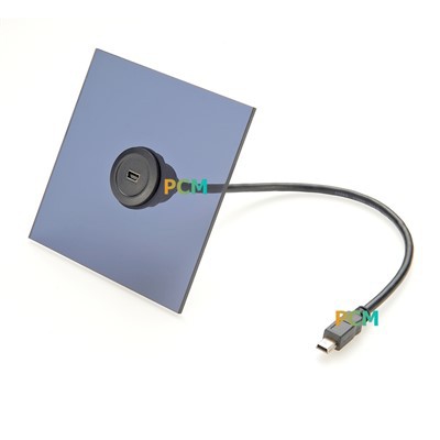 USB 2.0 Mini-B Panel Mount Extension Cable