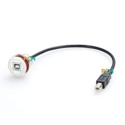 USB 2.0 Type B Panel Mount Cable