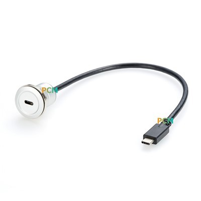 USB3.1 Type C Panel Mount Extension Cable