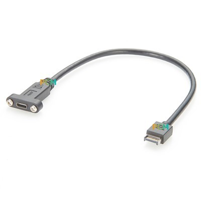 USB3.1 Type-C To Type-E 20Pin Panel Mount Cable