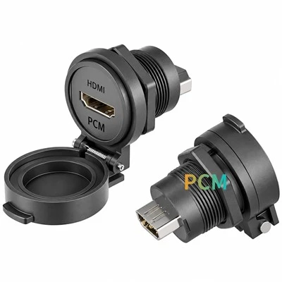 Waterproof HDMI Panel Mount Connector