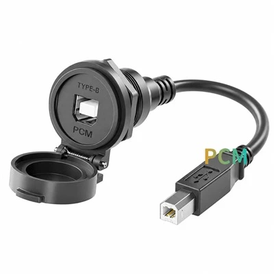 USB Type-B Panel Mount Extension Cable