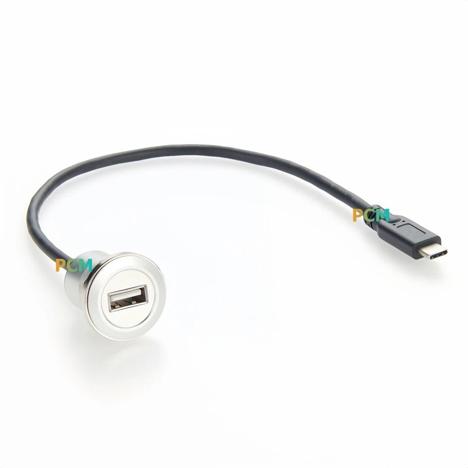 USB A To USB C Aluminum Panel Mount Cable best