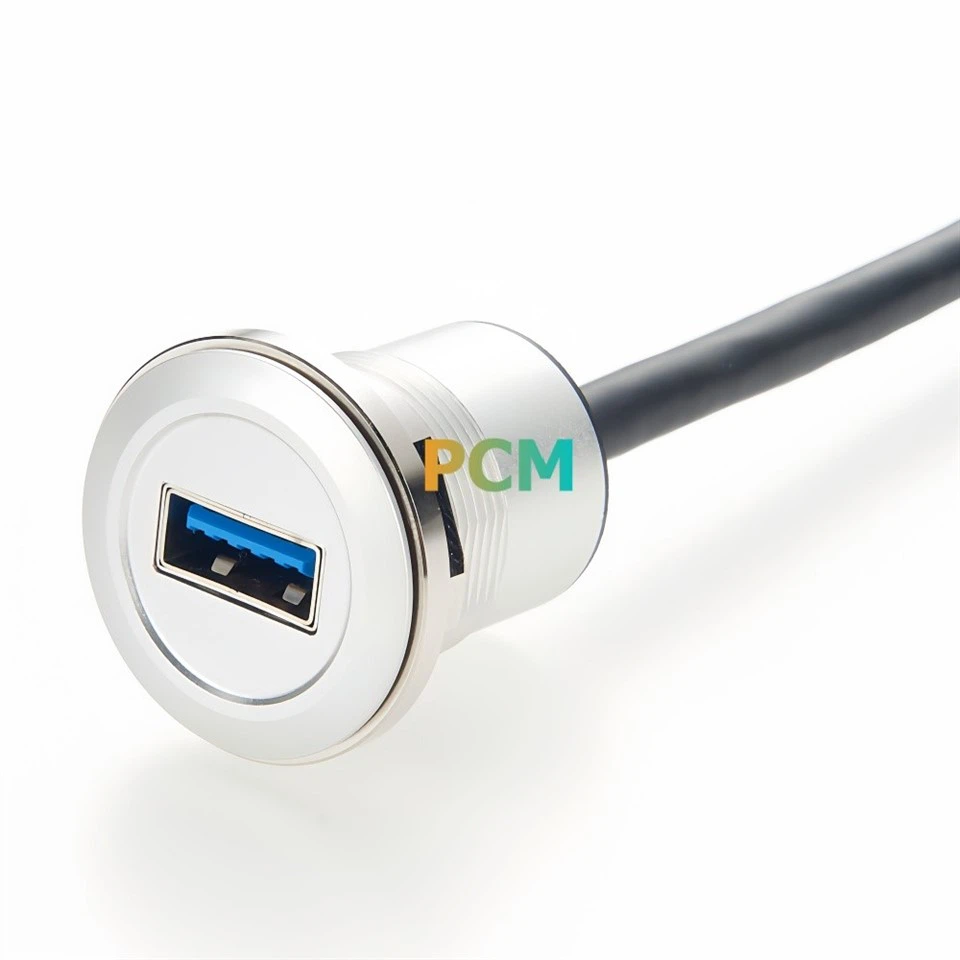 USB Type-A Male To Female Panel Mount Cable best
