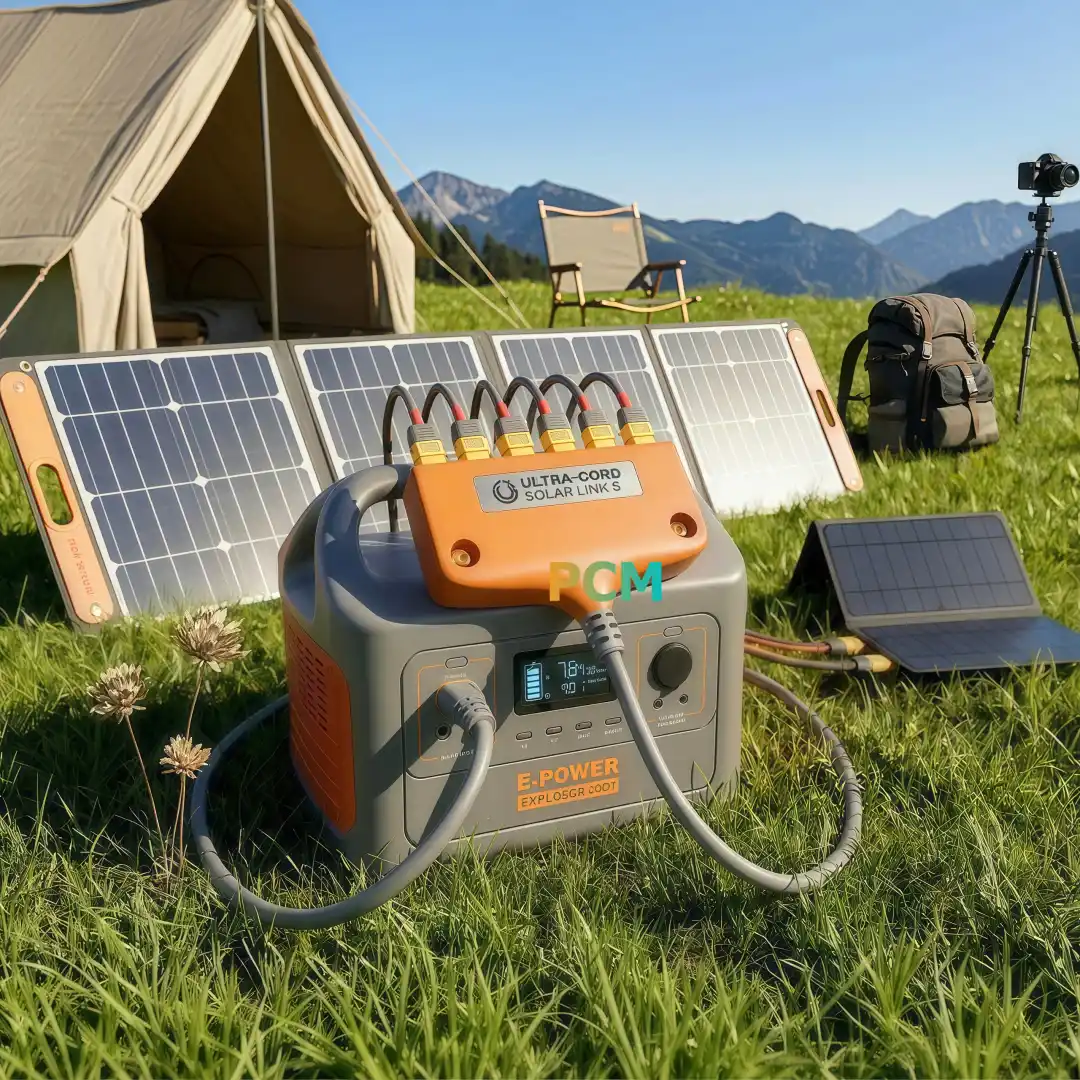 6 Port XT60 Solar Charging Connector, XT60 Female To 6 XT60 Male Parallel Adapter Cable